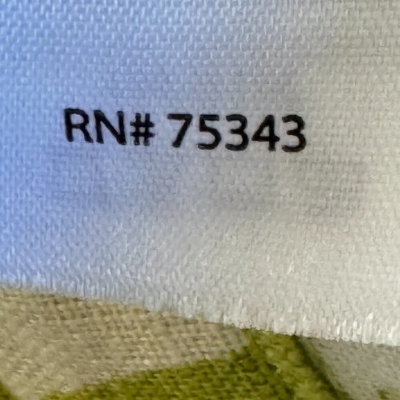 Rachel Zoe Linen Wide Leg Pants Elastic Waist Sash 4 Pockets Green Leafy Print L - Picture 10 of 10